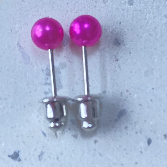 BNWT Barbiecore Ink Stud Earrings - Unique and Edgy - Picture 7 of 12